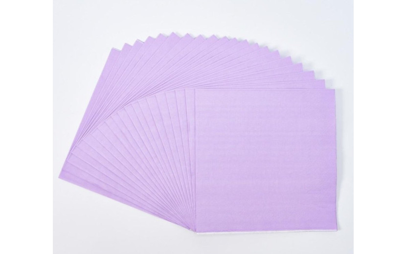 מארז 20 מפיות דו שיכבתי צבע סגול