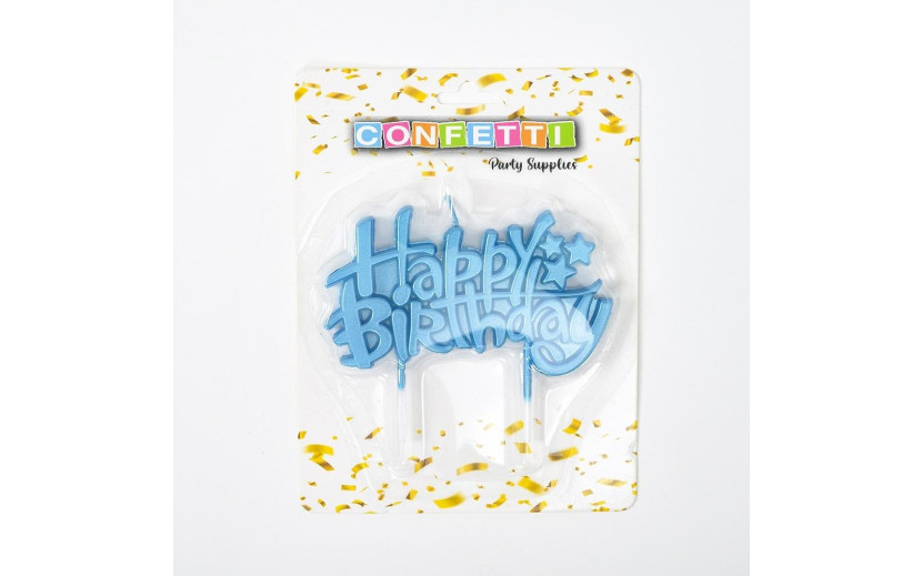 תכלת HB נר כיתוב