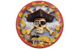 סט צלחות דגם פיראטים
