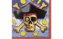 סט 20 מפיות דגם פיראטים