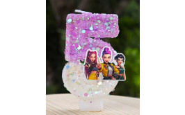 נר גליטר סיפרה 5 דגם קיי פופ