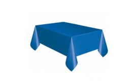 מפה איכותית גדולה מתאימה גם לשולחן עגול צבע כחול כ