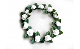 זר לבן פרחים