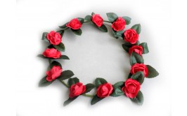 זר אדום פרחים