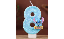 נר גליטר סיפרה 8 דגם סטיץ