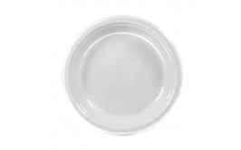 סט  צלחות גודל 7"  צבע לבן