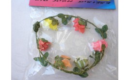 זר פרחים לראש צבעוני איכותי