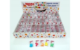 אותיות בתפזורת מבצק סוכר