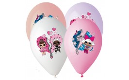 מארז 10 בלוני לול מודפסים צבעוניים