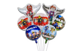 בוקט 8 בלוני מיילר רובלוקס