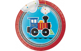 צלחות קטנות הרכבת באה