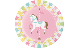 צלחות קטנות קרוסלת סוסים מרהיבה