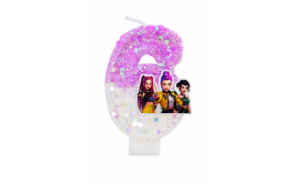 נר גליטר סיפרה 6 דגם קיי פופ