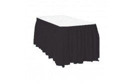 חצאית שולחן צבע שחור