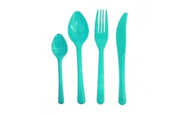 מארז 50 כפיות צבע טורקיז