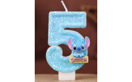 נר גליטר סיפרה 5 דגם סטיץ