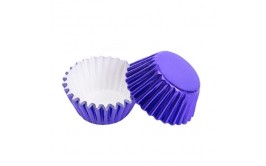 מארז מנג'טים כחול מטאלי קטנים לכדורי שוקולד