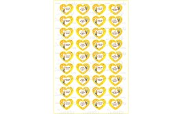 שקף טרנספר לבבות קטנים ברכות דבורים 300