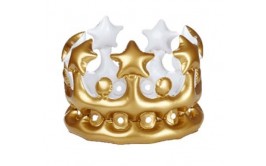 כתר מתנפח זהב לילד 