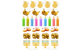 שקף טרנספר לנשיקות/שוקולד חנוכה 22
