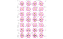 טרנספר בת מצווה כתר זהב מותאם לשבלונת אוראו עיצוב אישי 2030