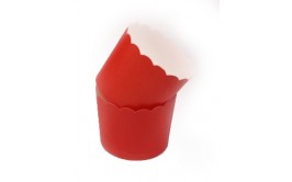 מארז גביעי קאפקייקס קטנים צבע אדום