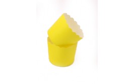 מארז גביעי קאפקייקס קטנים צבע צהוב