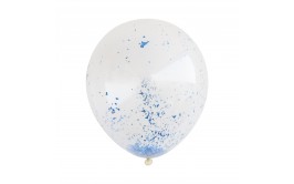 מארז בלוני קונפטי כחול מנצנץ