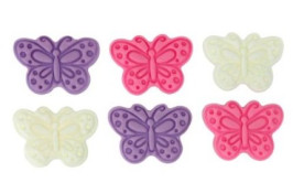 6 פרפרים מבצק סוכר