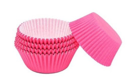 מארז 100 יחידות מנגטים לעוגה צבע ורוד פוקסיה