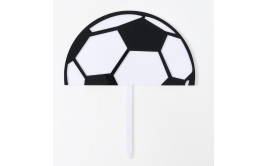 טופר לעוגה חצי כדור כדורגל