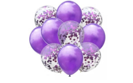 בוקט 10 בלונים צבע סגול 