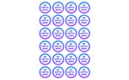 שקף טרנספר יום הולדת פסים סגול 409
