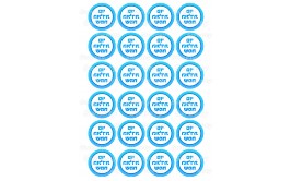 שקף טרנספר פסים תכלת 410