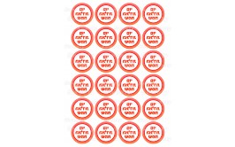 שקף טרנספר יום הולדת פסים כתום 440