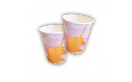 מארז 10 כוסות חד קרן זהב צבעוני