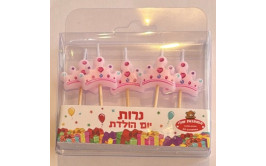נרות כתר ורוד