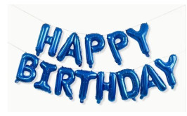 שרשרת בלונים HB כחולה