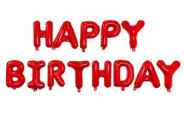 שרשרת בלונים HB אדומה