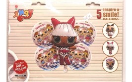 מארז 5 בלוני הליום דגם לול 