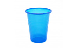 מארז 50 כוסות פלסטיק צבע כחול