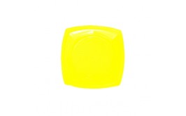 סט 20 צלחות מרובעות 18" צבע צהוב