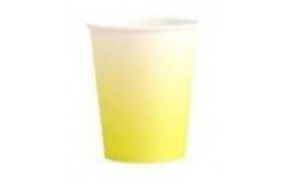 מארז 40 כוסות אומברה שתייה חמה/קרה צבע צהוב 
