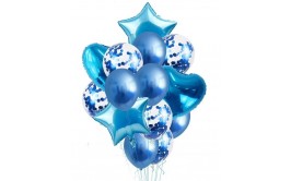 בוקט 14 יחידות בלונים כחול