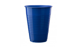 מארז 50 כוסות פלסטיק צבע  כחול