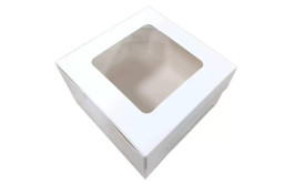 קופסא לעוגה 30*30*20 עם חלון