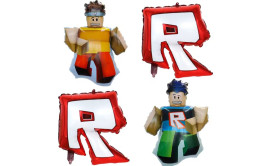 מארז 4 בלונים מיילר גדולים רובלוקס 