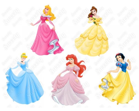 שקף טרנספר לשוקולד דגם נסיכות