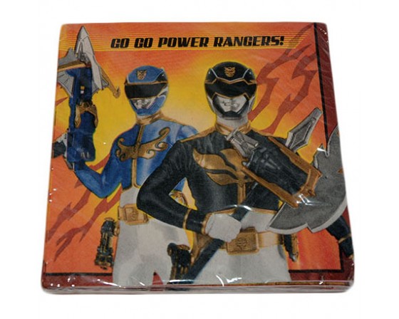 סט 20 מפיות דגם פאוור ריינגרס