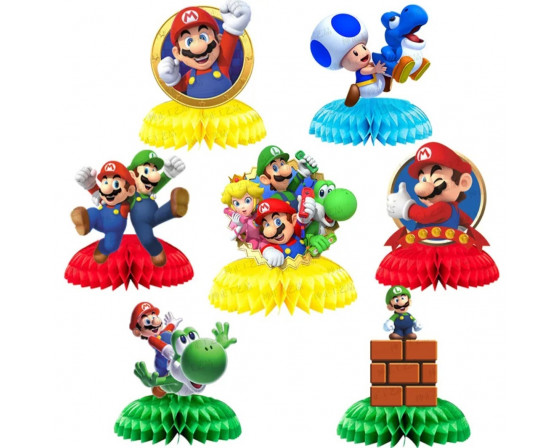 מארז 7 מעמדים לשולחן דגם סופר מריו